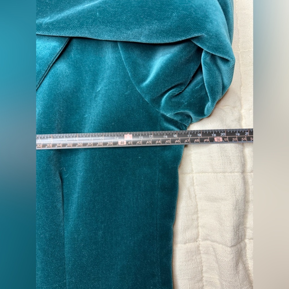 Jo Hardin vintage women’s teal velvet blazer size 10 - Picture 8 of 14